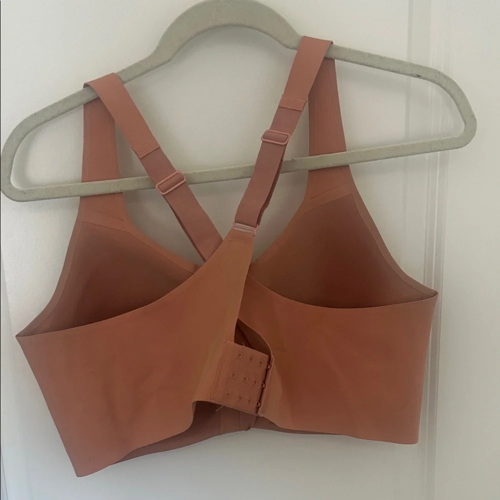 Knix Catalyst Front Zip Sports Bra in Dusty Rose - Picture 3 of 3